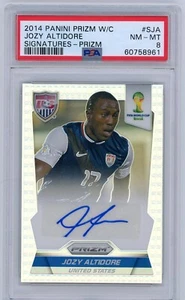 Copa Mundial de la FIFA 2014 Jozy Altidore Estados Unidos automático PSA 8 PRIZM/25  - Imagen 1 de 2