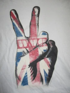 The WHO Repro British Flag in Peace (Y XL) T-Shirt ROGER DALTRY / PETE TOWNSHEND - Picture 1 of 2
