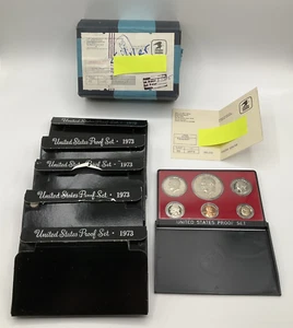 Qty (5) Packs Of 1973-S San Francisco US Mint United States Proof Sets - Picture 1 of 10