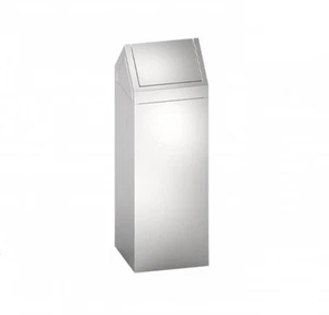 Presale Jd Macdonald 10-0834-T Waste Bin 54L Free Standing - Silver Withlid - Picture 1 of 2