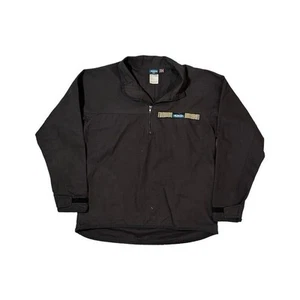 Vintage Kavu Canvas Pullover Jacke 1/4 Zip Throwshirt Herren S Schwarz Made In USA - Bild 1 von 5