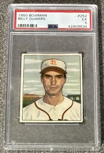 1950 Bowman #252 Billy DeMars Vintage Graded PSA 5 St. Louis Browns Bisons - Bild 1 von 2