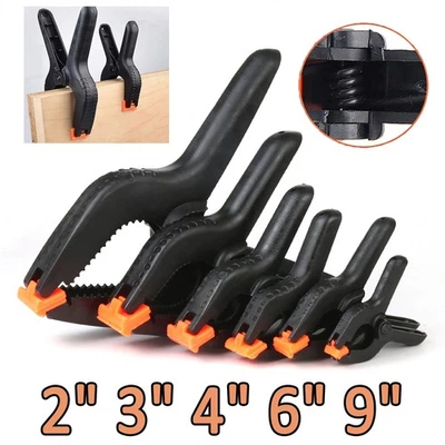 Market Stall Spring Clamps Large Plastic Heavy Duty Clips 2" 3" 4" 5" 6" 9" - Image 1 of 4