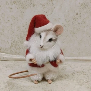 R. John Wright Mouse Figurine "KRINGLE" Limited Edition No. 09/25 - Picture 1 of 8