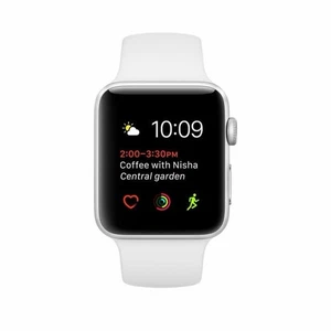 Apple Watch Series 1 38mm Aluminum Case White Sport Band Smart Watch  - Picture 1 of 3