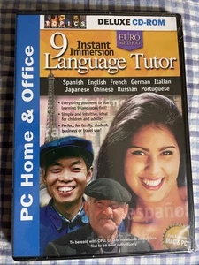 9 Instant Immersion Language Tutor Deluxe CD ROM PC & MAC NEW - Picture 1 of 2