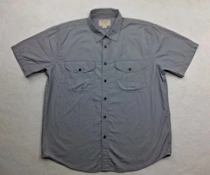 Camisa CC FILSON Para Hombres Grande Abotonada Campo Safari Trabajo Senderismo Caqui Gris con Defectos - Imagen 1 de 20