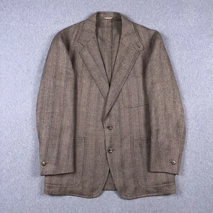 Vintage Oakloom Kleidung Blazer Herren 40R unstrukturiert Fischgrät Union Made in USA - Bild 1 von 13