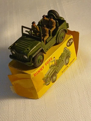 Jeep Dinky Austin Champ #674 con 4 pilotos, años 60. Jeep muy bonito, caja no Foto 1 de 4