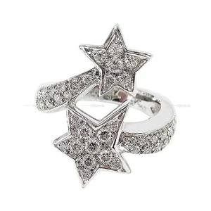 CHANEL Comet Star White Gold 18K Diamond Ring US5 in good condition - Picture 1 of 6