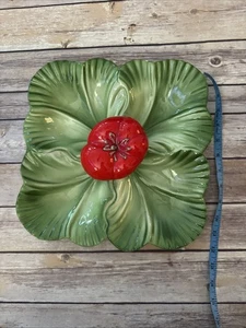 Vintage Brad Keeler Keramik Keramik Salat Tomate Servierschale Platte 889 Deckel - Bild 1 von 7