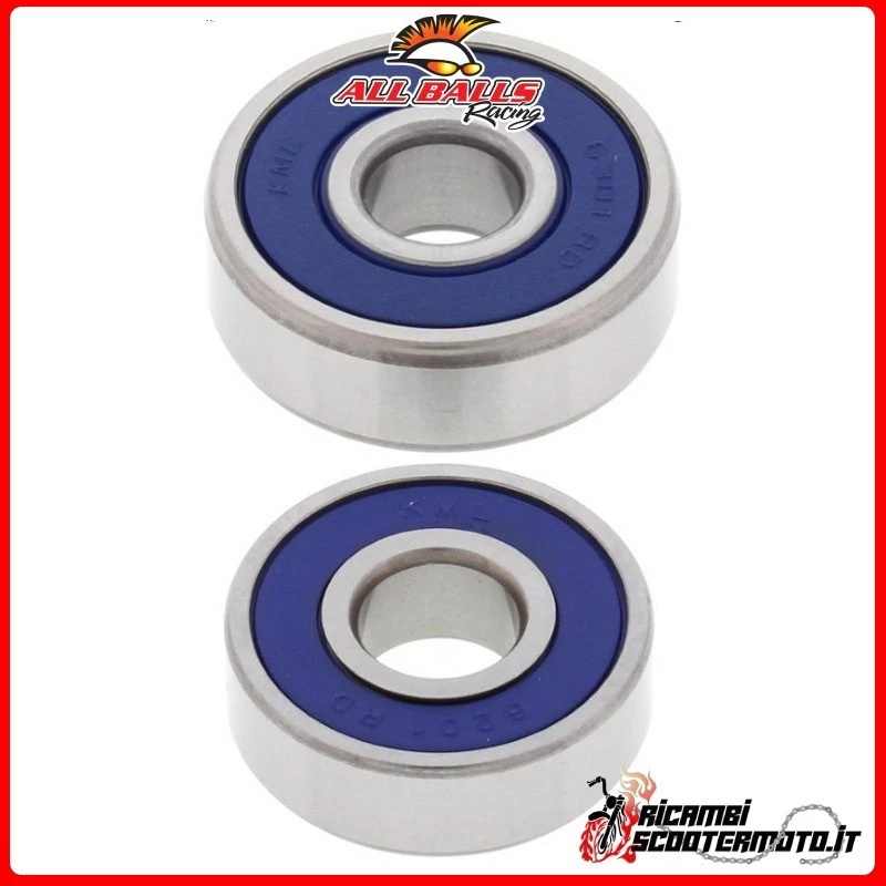 JUEGO DE COJINETES DE RUEDA DELANTERA All Balls Kawasaki KX 80 1988 25-1177#16 Foto 1 de 1