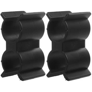  2 Piezas Doble Abrazadera de Tubo Montaje Soporte de Tubo Conectores Estructurales - Imagen 1 de 12
