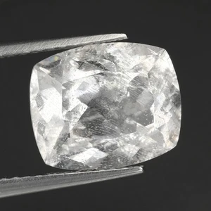 4.26 Ct Top Cushion Cut 10.7x8.9 MM Genuine White (Color Less) Brazil Danburite - Picture 1 of 5