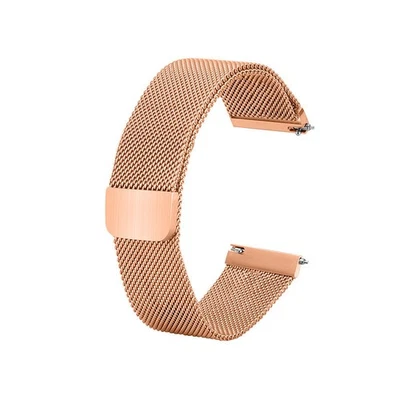 Correa de reloj milanesa magnética correa de malla de acero inoxidable 10-24 mm liberación rápida Foto 1 de 4
