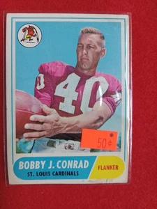 1968 Topps Football Card 2 Card lot LANCE ALWORTH BOBBY CONRAD Fillers - Bild 1 von 4
