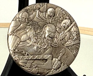Warfare Vikings 2 oz Stolid Silver Coin Collector Boxed Certificate - Bild 1 von 20