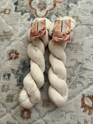 Cascade Yarn Alpaca Lace #1405 Natural Fine Yarn  2 Skeins - Image 1 of 3