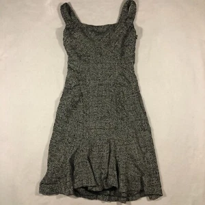 Diane von Furstenberg Kleid Damen 8 schwarz/weiß Tweed Karriere Cocktail Wolle NEU - Bild 1 von 15