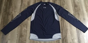 Herren Under Armour Heat Gear Activewear leichtes Shirt dunkelblau Gr. M - Bild 1 von 8