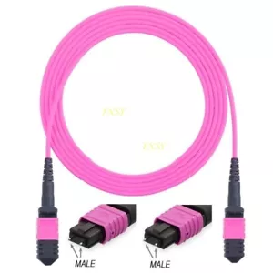 Proyecto de cable preterminado troncal OM4 2m MPO macho a MPO macho 12 fibras tipo A - Imagen 1 de 4