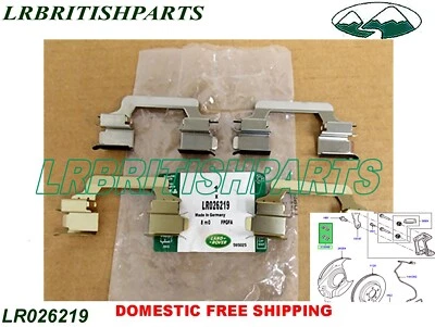 KIT DE FIJACIÓN DE PASTILLAS DE FRENO DELANTERAS LAND ROVER ORIGINAL RANGE ROVER LR4 SPORT LR026219 Foto 1 de 4