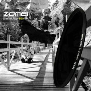 Zomei 30/37/49/52/55/58/62/67/72/82mm 850nm slim Infrared IR Filter For Camera - Picture 1 of 10