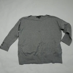 Banana Republic Size Small Grey 3/4 Sleeves Sweater Top - Picture 1 of 7