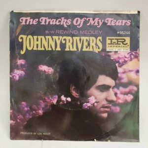 Johnny Rivers TRACKS OF MY TEARS (EP ROCK N ROLL 45/PS) #66244 PLAYS VG+ TO VG++ - Picture 1 of 6