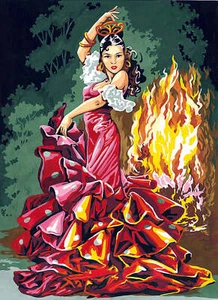 Seg De Paris Needlepoint canvas for halfstitch without yarn Canvas 45X60 Cm S... - Picture 1 of 1