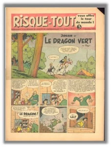 Peyo Franquin Uderzo Goscinny Risque Tout no 2 Decembre 1955 rare TBE - Imagen 1 de 5