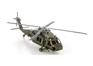 Metal Earth Black Hawk Helicopter Fascinations 3D Metal Model Kit Gift MMS461 - Picture 1 of 10