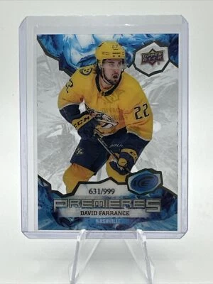 #/999 2021-22 Upper Deck Ice Ice Premieres David Farrance #195 Rookie RC - Image 1 of 2