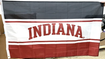 Indiana University Hoosiers Team Flag 3 Ft x 5 Ft Flag Brand New! - Image 1 of 2