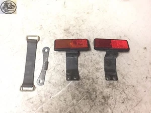 1997 SUZUKI GS500 REAR FENDER REFLECTORS AND STRAPS OEM - Picture 1 of 4
