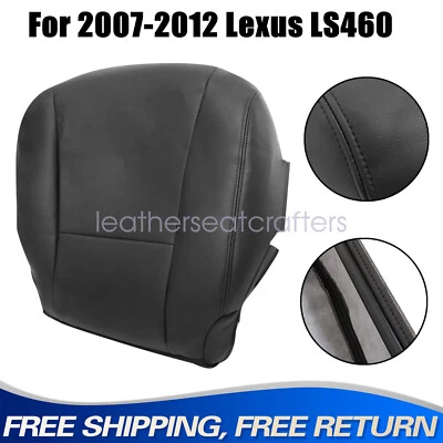 Cubierta de asiento perforada inferior de pasajero para Lexus LS460 LS600h 2007-2012 negra Foto 1 de 4