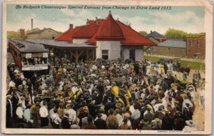 1915 TREN REDPATH CHAUTAUQUA "En ruta de Chicago a Dixie Land 1913" - Imagen 1 de 2