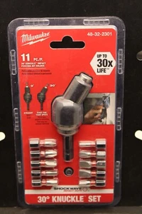 Milwaukee 48-32-2301 SHOCKWAVE 11PC 30 Grad KNÖCHEL NEU IN VERSIEGELTER VERPACKUNG - Bild 1 von 1