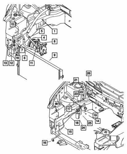 Condensador de aire acondicionado delantero genuino Mopar 2001-2004 Chrysler Town & Country 2AMC4957AA Foto 1 de 1