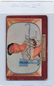 1955 Bowman #203 Steve Gromek Tigers Signed Auto *H3406 - Picture 1 of 2
