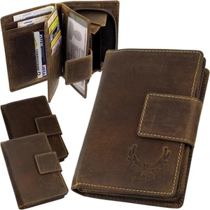L&B Ladies Wallet Briefcase Real Leather Wallet Purse - Picture 1 of 14
