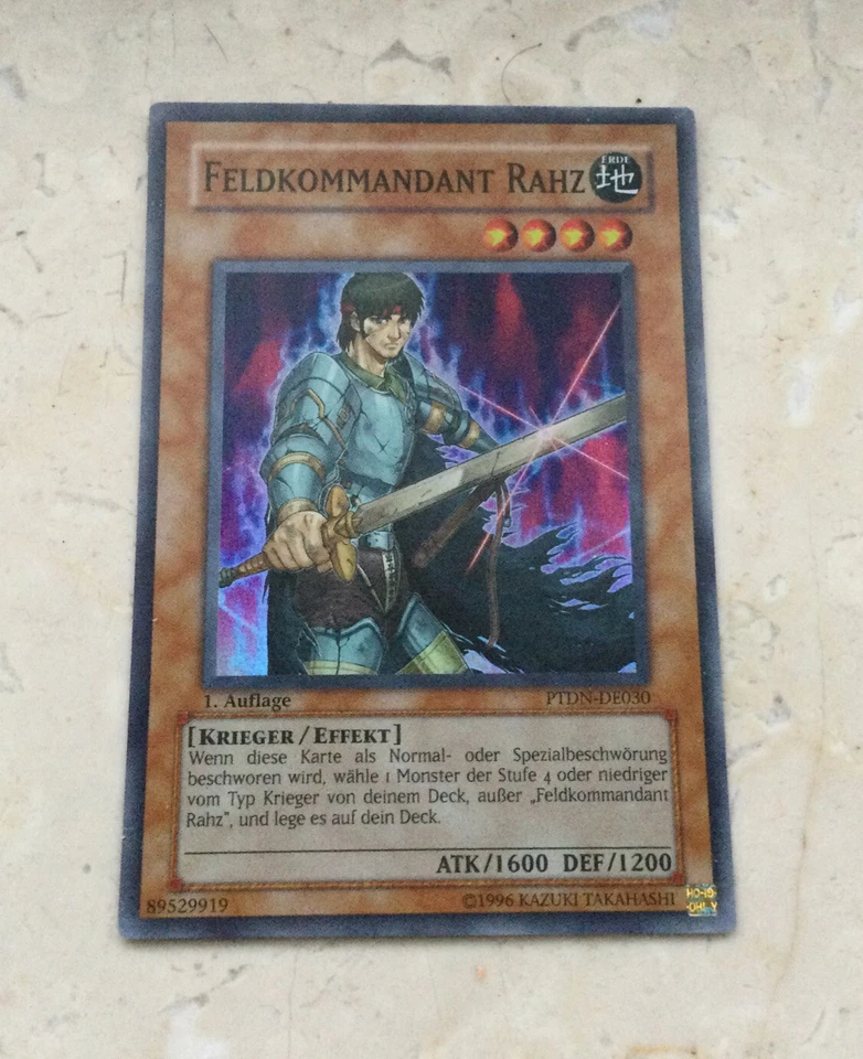 Yu-Gi-Oh FELDKOMMANDANT RAHZ, SUPER RARE, PTDN-DE030, 1. Auflage - Bild 1 von 1
