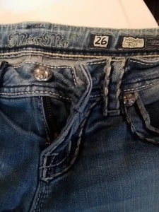 Mis Me Jeans, Size 26 Boot Cut,Small Blemish on leg, Chk size in description - Picture 1 of 10