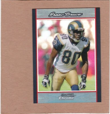 2007 Bowman Chrome Refractor Isaac Bruce #BC159 HOF NM-MT - Image 1 of 2