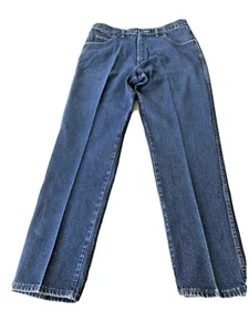 1 Pair Men's Wrangler Rugged Wear Blue Jeans Preowned Possibly 38x34 - Picture 1 of 3