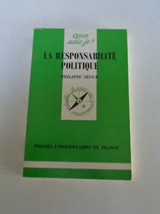 Que sais-je ? La responsabilité politique par Ségur - PUF 1998 - Picture 1 of 1