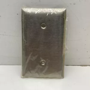 (2er Pack) Hubbell S14 Edelstahl Blank Gurt Halterung Wandplatte Abdeckung 1-Gang - Bild 1 von 8