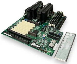 SUPER MICRO P6DBU DUAL PENTIUM SL3BN CPU's - w/ RAM + IO SHIELD!! - Picture 1 of 6