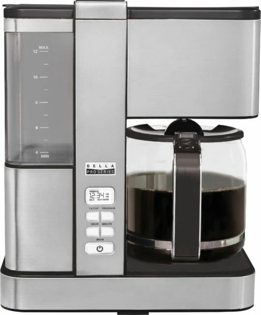 Bella 90078 Pro Series Flavor Infusion 12-Cup Coffee Maker - Stainless Steel