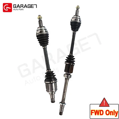 For 2009 2010-2015 Toyota Venza Lexus RX350 FWD 3.5L Front Pair CV Axle Assembly - Image 1 of 4